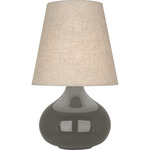 June Table Lamp - Ash / Buff Linen