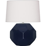 Franklin Table Lamp - Midnight Blue / Oyster Linen