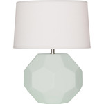Franklin Table Lamp - Matte Celadon / Oyster Linen