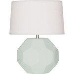 Franklin Table Lamp - Matte Celadon / Oyster Linen