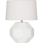 Franklin Table Lamp - Matte Lily / Oyster Linen