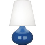 June Table Lamp - Marine Blue / Oyster Linen