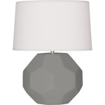 Franklin Table Lamp - Matte Smoky Taupe / Oyster Linen