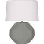 Franklin Table Lamp - Matte Smoky Taupe / Oyster Linen