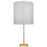 Kate Table Lamp - Modern Brass / Pearl Gray