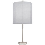 Kate Table Lamp - Polished Nickel / Pearl Gray