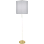 Kate Floor Lamp - Modern Brass / Pearl Gray