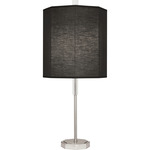 Kate Table Lamp - Polished Nickel / Raven Black