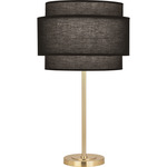 Decker Table Lamp - Modern Brass / Raven Black