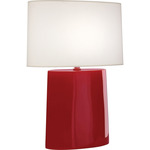Victor Table Lamp - Ruby Red / Ascot White