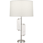 Alston Table Lamp - Polished Nickel / Oyster Linen