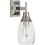 Grace Wall Sconce - Polished Nickel / Clear