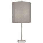 Kate Table Lamp - Polished Nickel / Smoke Gray