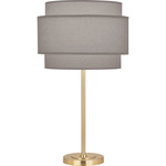 Decker Table Lamp - Modern Brass / Smoke Gray