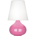 June Table Lamp - Schiaparelli Pink / Oyster Linen