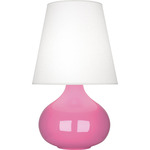 June Table Lamp - Schiaparelli Pink / Oyster Linen