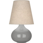 June Table Lamp - Smoky Taupe / Buff Linen