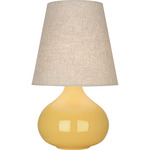 June Table Lamp - Sunset Yellow / Buff Linen