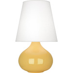 June Table Lamp - Sunset Yellow / Oyster Linen