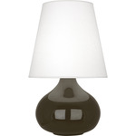 June Table Lamp - Brown Tea / Oyster Linen