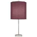 Kate Table Lamp - Polished Nickel / Vintage Wine