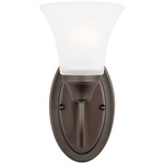 Holman Wall Sconce - Bronze / Satin Etched