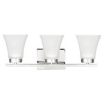 Bayfield Bathroom Vanity Light - Chrome / Satin Etched