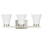 Bayfield Bathroom Vanity Light - Brushed Nickel / Satin Etched