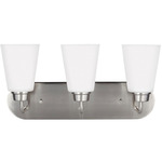 Kerrville Bathroom Vanity Light - Brushed Nickel / Satin Etched