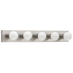 Center Stage Bathroom Vanity Light - Brushed Stainless Steel