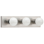 Center Stage Bathroom Vanity Light - Brushed Stainless Steel