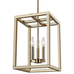 Moffet Street Pendant - Satin Brass / Satin Brass