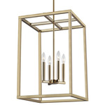 Moffet Street Pendant - Satin Brass / Satin Brass