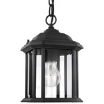 Kent Outdoor Convertible Pendant - Black / Clear