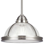 Pratt Street Prismatic Pendant - Brushed Nickel / Prismatic