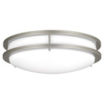 Mahone Ceiling Light - Painted Brushed Nickel / White