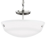 Kerrville Convertible Pendant - Brushed Nickel / Satin Etched