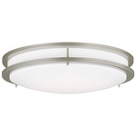 Mahone Ceiling Light - Painted Brushed Nickel / White