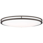 Mahone Oval Wall / Ceiling Light - Antique Bronze / White