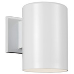 Cylinder Outdoor Wall Sconce - White