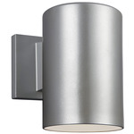 Cylinder Outdoor Wall Sconce - Brushed Nickel