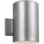 Cylinder Outdoor Wall Sconce - Brushed Nickel