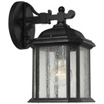 Kent Clear Outdoor Wall Lantern - Oxford Bronze / Clear Seeded