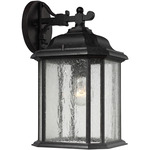 Kent Clear Outdoor Wall Lantern - Oxford Bronze / Clear Seeded