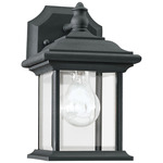 Wynfield Outdoor Wall Light - Black / Clear