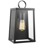 Marinus Outdoor Wall Sconce - Black / Clear