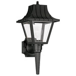 Signature 8720 Outdoor Wall Sconce - Black / Clear