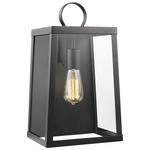 Marinus Outdoor Wall Sconce - Black / Clear