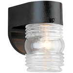 Signature 8750 Outdoor Wall Sconce - Black / Clear
