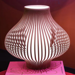 Blossom Table Lamp - Terra Velvet / White